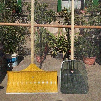 推雪板塑料塑钢家用雪锹铲子大号加D厚耐磨钢化锹铲雪J除雪工具神