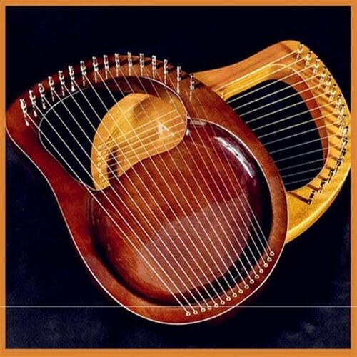 小竖琴19弦小众乐器便携式小型箜篌琴古典里拉琴小众乐器箜篌迷你