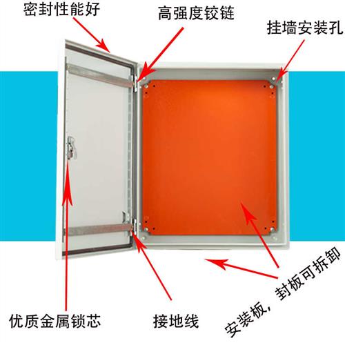 1.5厚基业箱室l内配电箱加厚控制箱明装电控箱挂墙设备箱非标