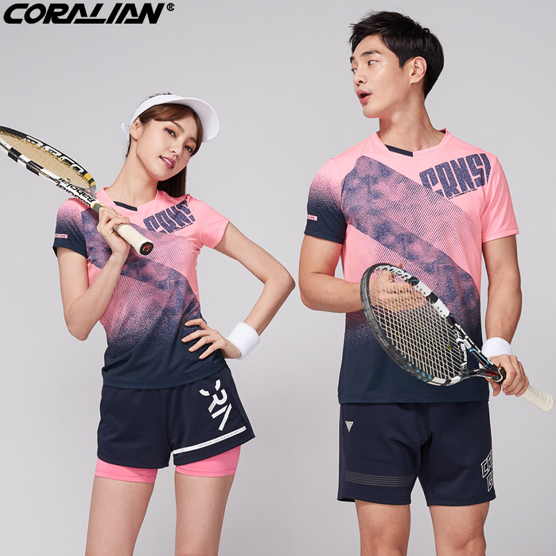 可莱安男女套装透气速干羽毛球服