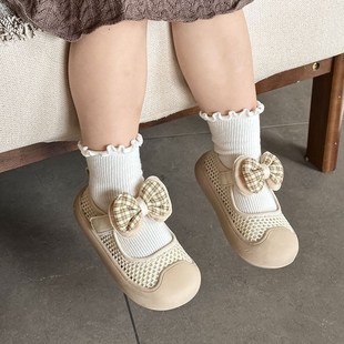 网鞋 女宝宝鞋 3岁婴幼儿公主鞋 1一2 子春夏婴儿镂空网面透气学步鞋