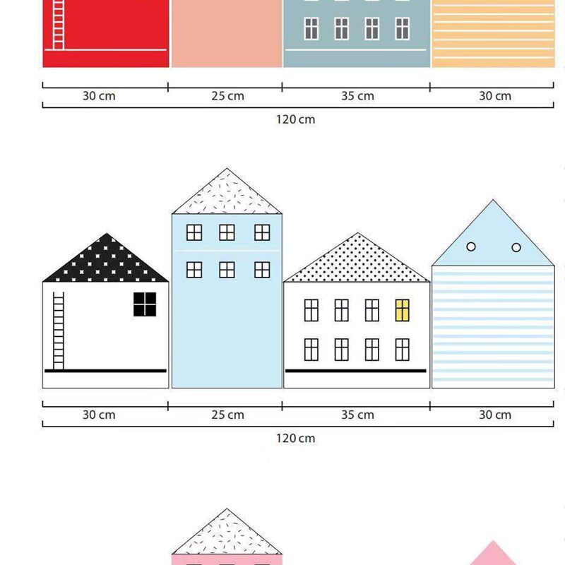 ins卡通小房子床围婴儿床围栏护栏软包防撞防摔挡板宝宝儿童床围