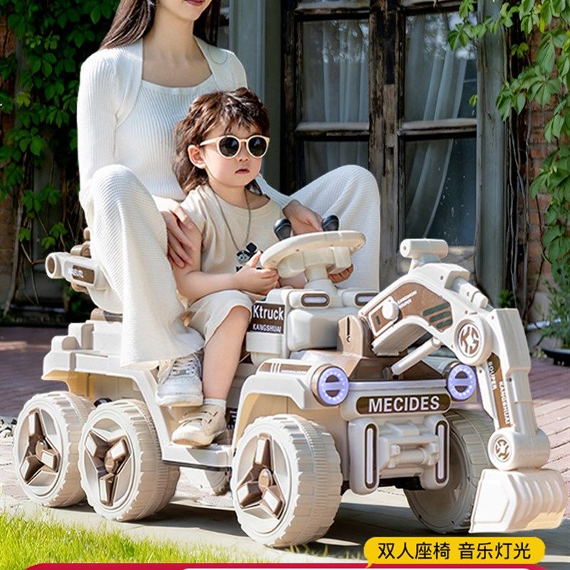 儿童挖掘机可坐人超大号男孩玩具车电动挖土机遥控勾机工程车汽车,玩具/童车/益智/积木/模型,电动/遥控车,淘宝优惠券,粉丝福利购,淘宝优惠卷