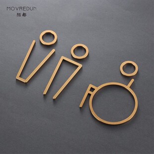 定制立体金属标识牌墙面指引牌公共厕所卫生间指示牌洗手间盥洗室