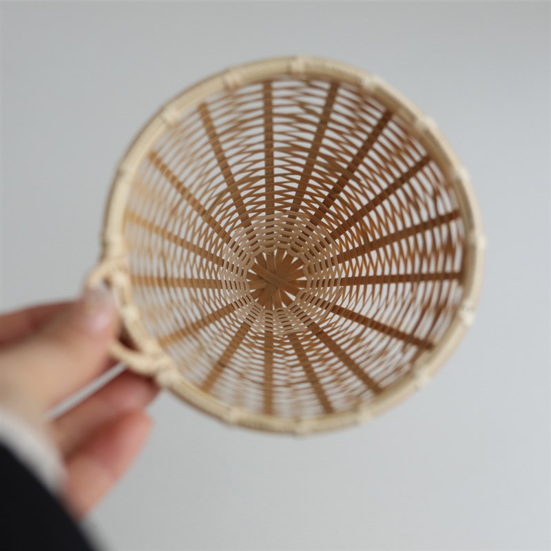 又葉 手艺人手作白竹 竹器竹编工艺编织手冲咖啡滤杯茶滤漏斗