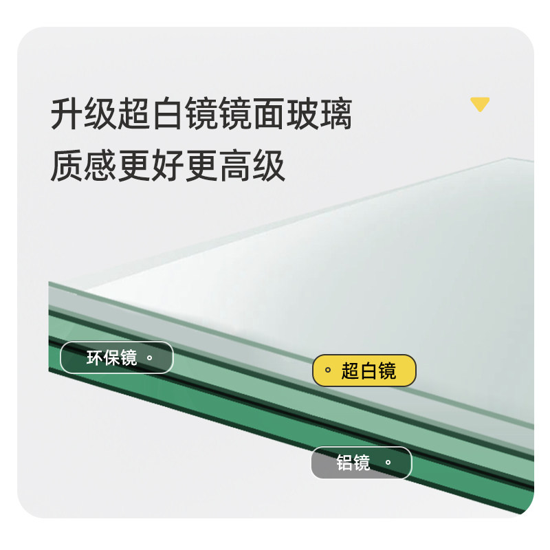 智能不锈钢镜柜浴室卫生间收纳一体镜子箱单独挂墙式厕所带灯定制