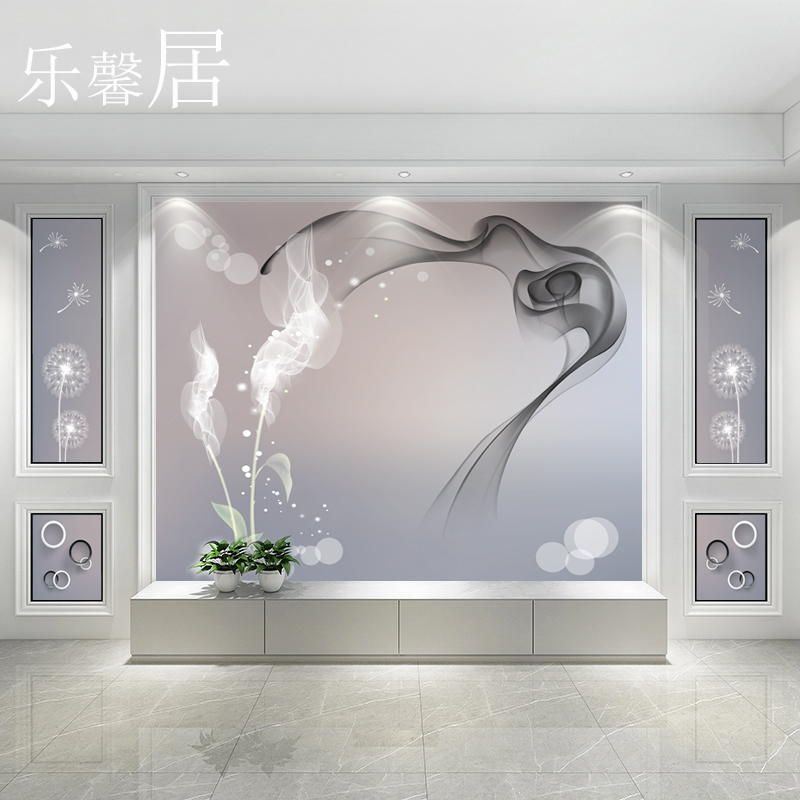 2021新款现代简约电视背景墙壁纸客厅墙布影视墙纸8d立体装饰壁画图片