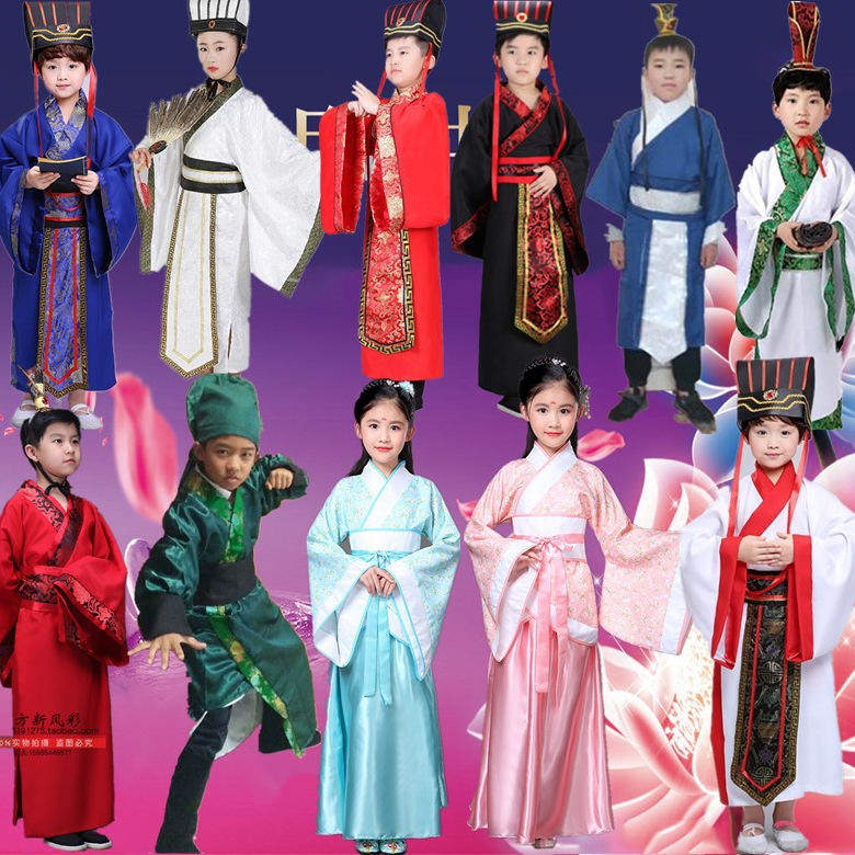 诸葛亮三国演义儿童古装汉服