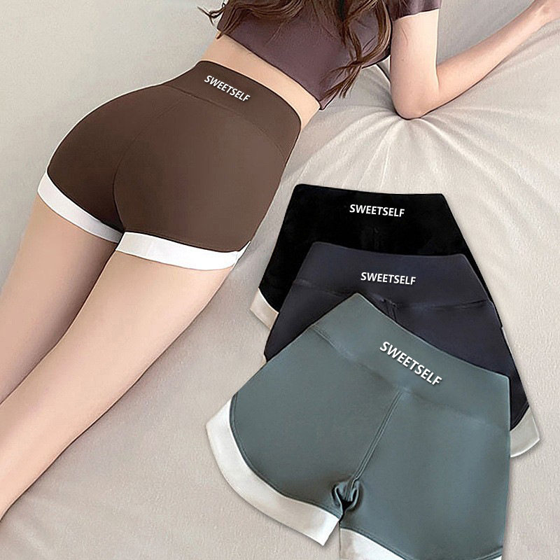 安全裤收腹提臀薄款运动瑜伽裤女