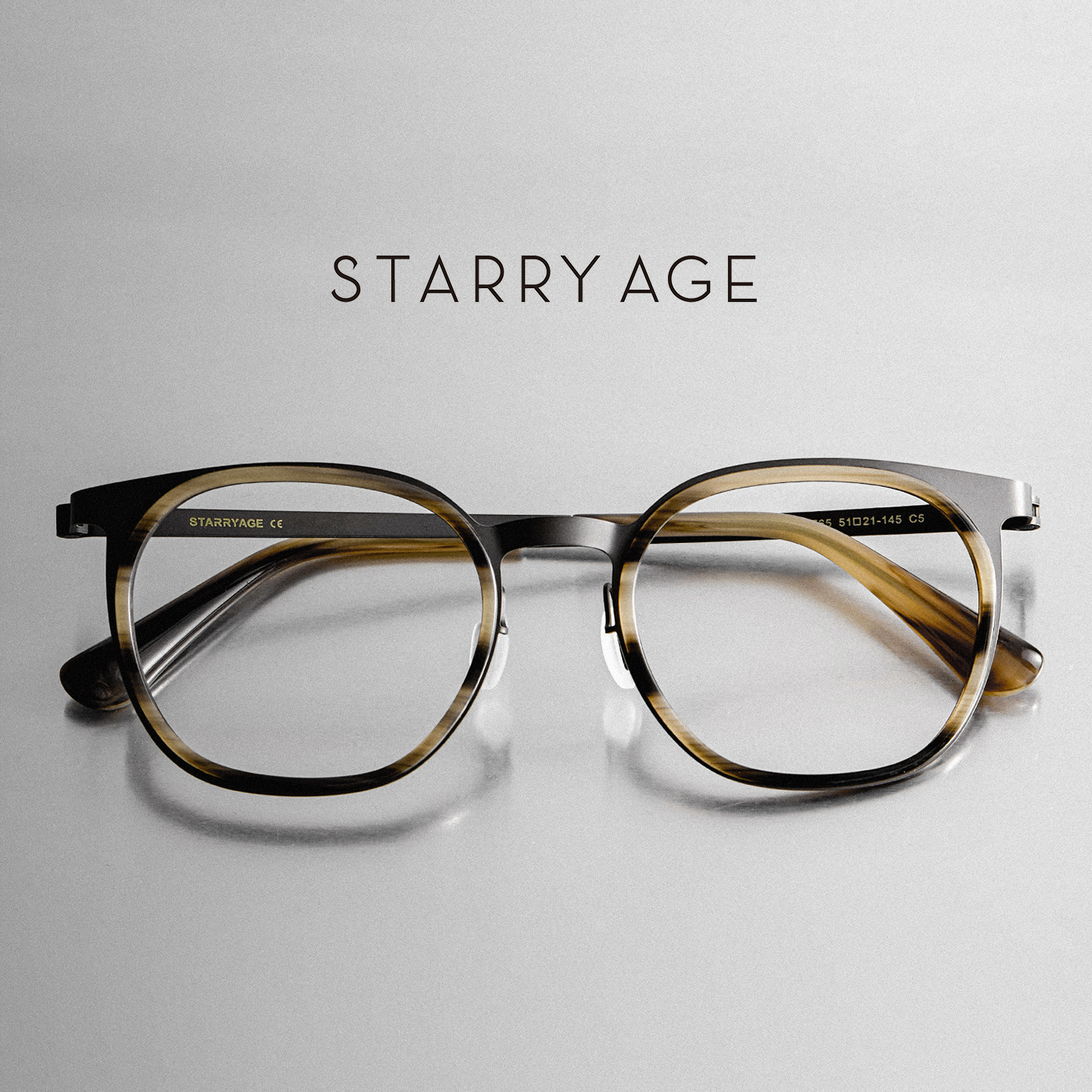 素颜黑框超轻纯钛架眼镜框男女款