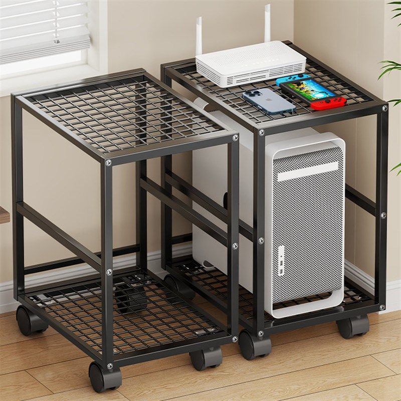电脑主机箱托架台式机箱双层支架可移动散热底座铁艺主机箱增高架,收纳整理,主机箱托架,淘宝优惠券,粉丝福利购,淘宝优惠卷