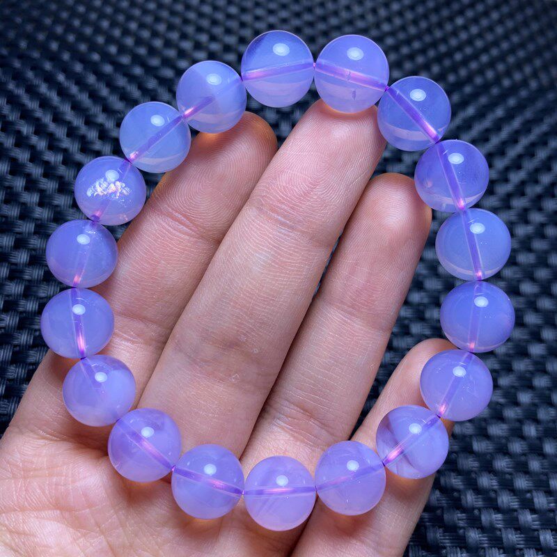 天然紫玉晶冰种果冻感紫水晶手链女梦幻紫甜美饰品一物一图送礼物