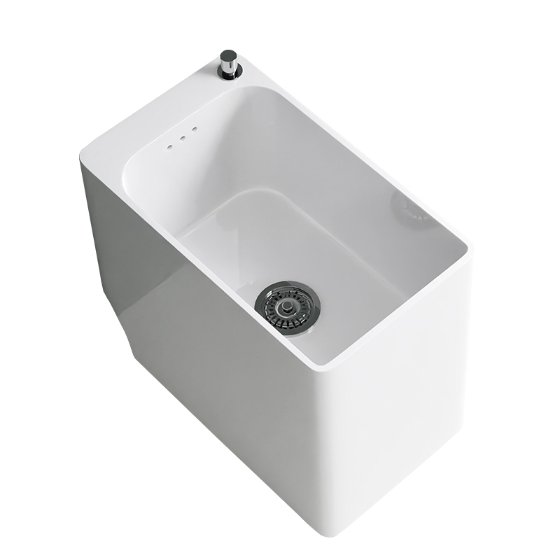 新品拖布池洗拖把池槽陶瓷落地式墩布阳台家用小号卫生间地盆竖放