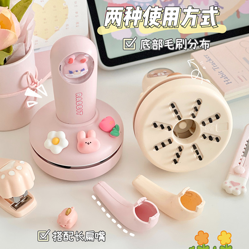 吸灰尘学生桌面吸橡皮碎屑充电清理器桌子清洁文具键盘电动吸尘机