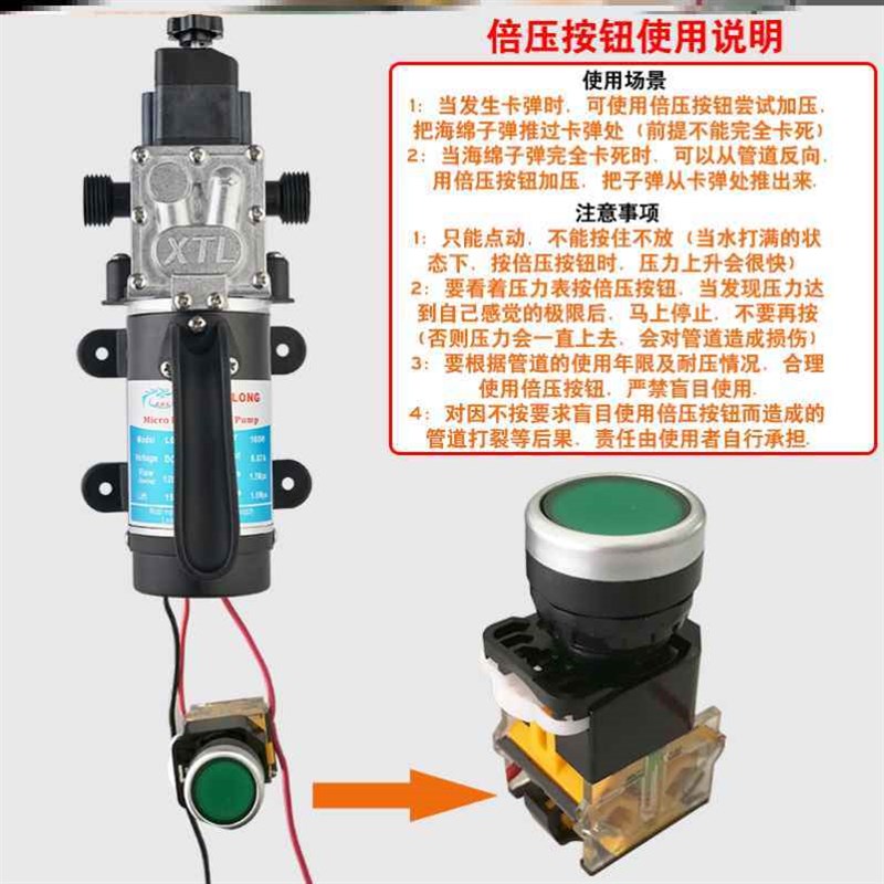 新款包邮电动隔膜l泵 管道试压泵试压机ppr水管打压器测压可调款