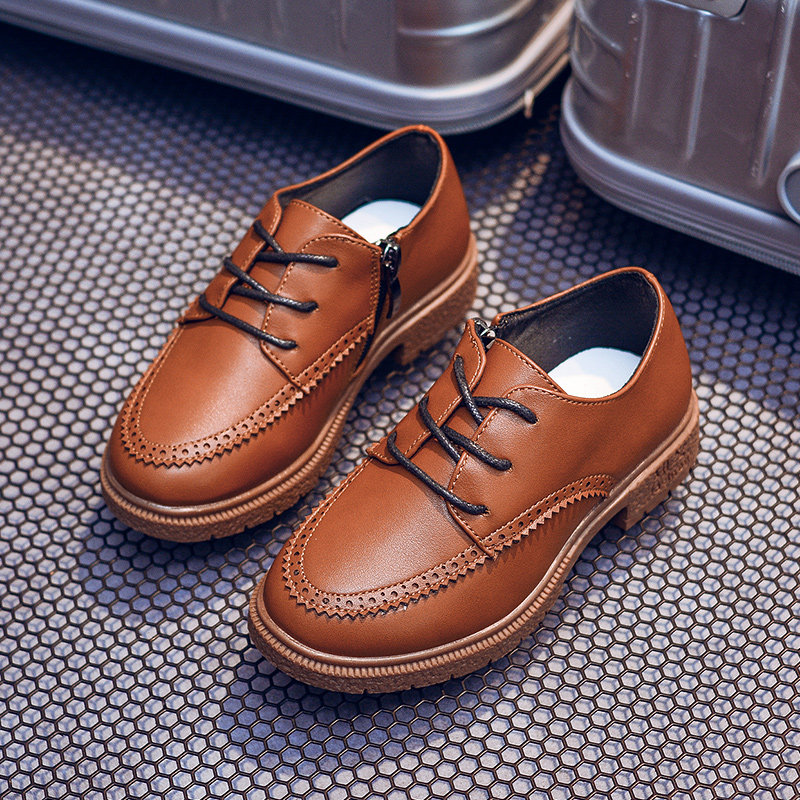 男童皮鞋黑色儿童鞋子结婚伴童男孩花童英伦风小孩演出鞋黑色表演