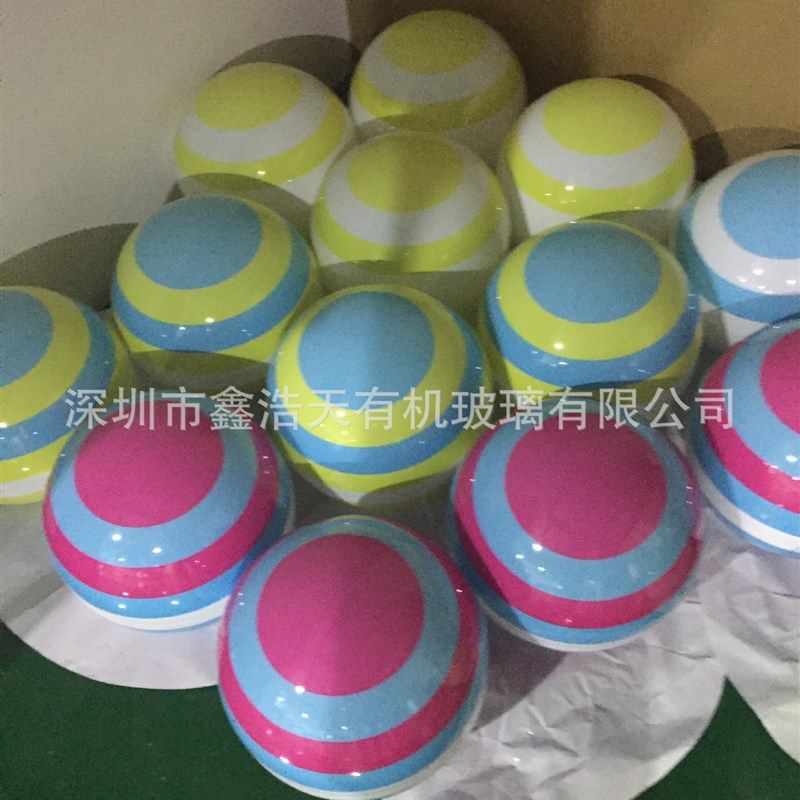 厂促定制装饰亚克力带灯圆球大型亚克力圆球地球罩灯罩可图案灯品