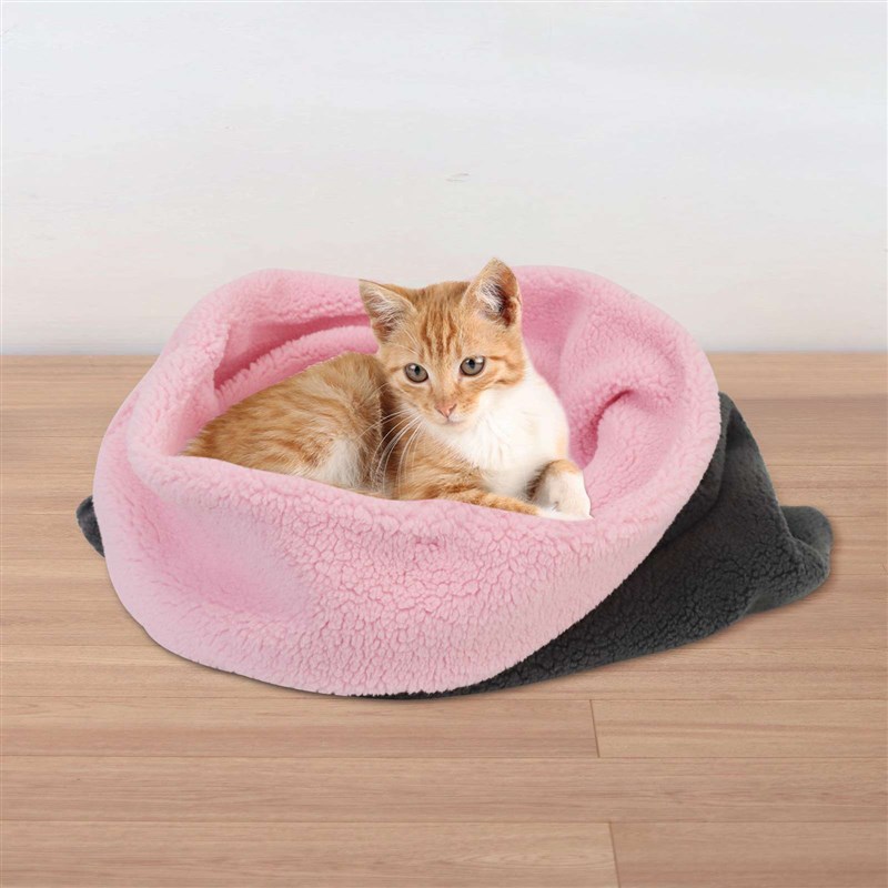 宠物猫睡袋封闭式宠物窝猫屋深度睡眠狗窝网红款冬季保暖可爱猫窝