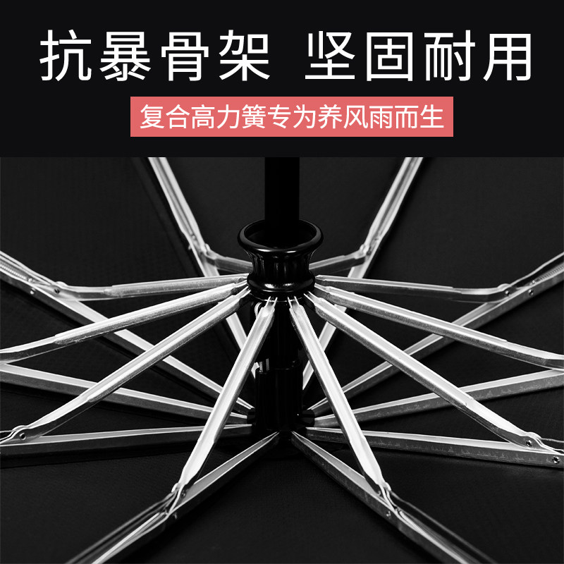 全自动折叠雨伞大号商务男士遮阳晴雨两用双人加大加固定制伞