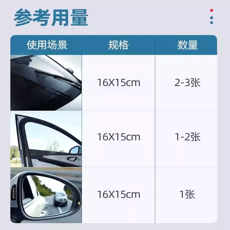 【下单立减50】汽车柔软玻璃油膜去除湿巾去污清洁快速