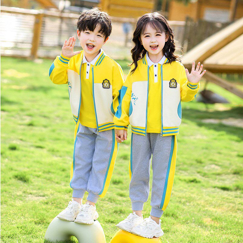 幼儿园园服春秋装学院风儿童长袖班服运动会校服套装小学生棒球服