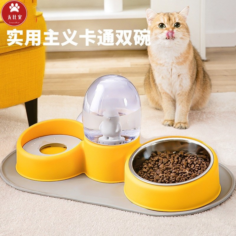 猫咪狗狗食盆猫盆猫碗双碗饮水机金渐层银渐层布偶猫加菲猫金吉拉