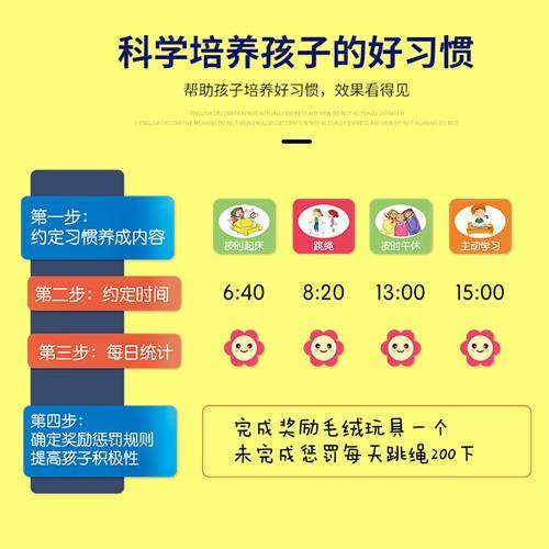 [三档评分e]儿童成长自律表暑假期计划表积分奖励墙贴磁性白板