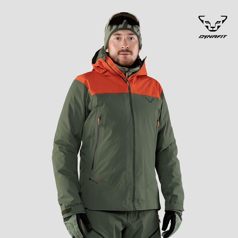 Dynafit男士冲锋衣GTX防水防风连帽滑雪外套全拉链硬壳夹克上衣