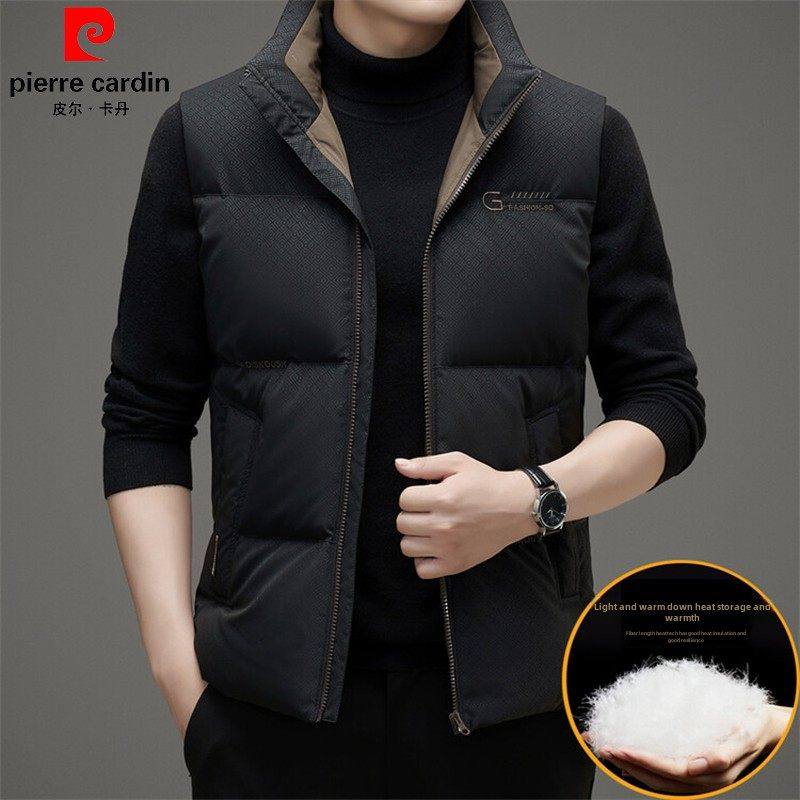 皮尔卡丹白鸭羽绒服背心男子冬季加厚保暖夹克休闲无袖羽绒服,男装,常规马甲,淘宝优惠券,粉丝福利购,淘宝优惠卷