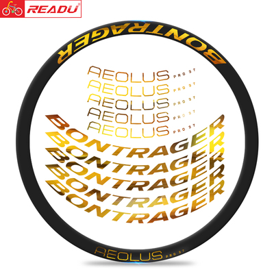 棒槌哥Bontrager Aeolus Pro 37 TLR 公路碟刹轮组自行车贴纸车圈
