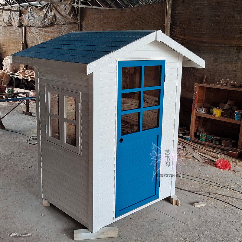 户外定制防腐木樟子松小木屋移动工地设备房公园储物间阳台工具房