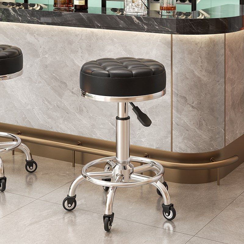 美容凳子滑轮理发店椅美容院专用大工凳升降转椅圆凳美发美甲椅子,住宅家具,万向轮凳,淘宝优惠券,粉丝福利购,淘宝优惠卷