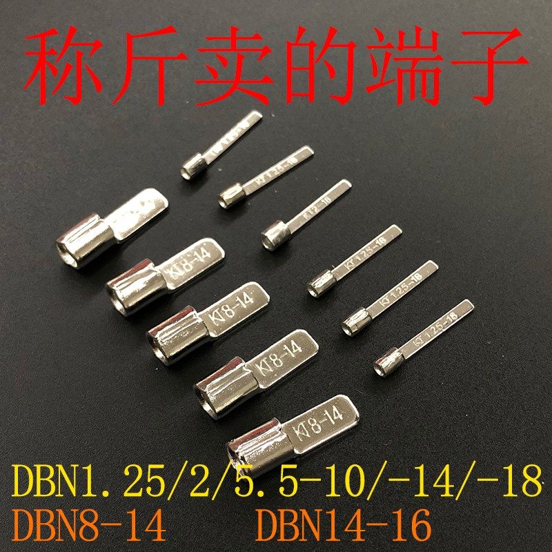 加厚DBN1.25/2/5.5/8-10/14/18片形裸端头冷压接线耳紫铜插针插片,电子/电工,接线端子,淘宝优惠券,粉丝福利购,淘宝优惠卷