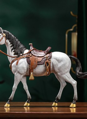 威弗列德办公室桌面装饰品马到成功乔迁开业礼品全铜神驹骏马摆件