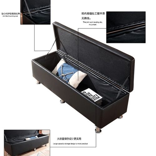 服装店换鞋凳实木试衣间储物凳更衣室长条凳子沙发皮W凳床尾凳可