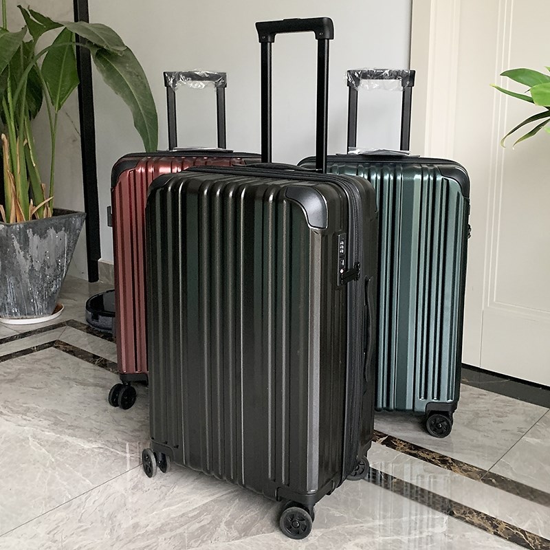 平湖行李箱pc材质耐磨双层防爆拉链静音万向轮加厚耐用旅行拉杆箱