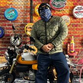 薄棉服 潮流棉衣内胆冬季 核爆炸自收纳双面两穿军绿色宽松大码 男士