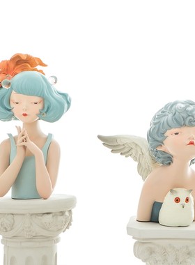 国王花园-发梢上的花魁鱼少女心可爱摆设卧室桌面摆件送女友礼物