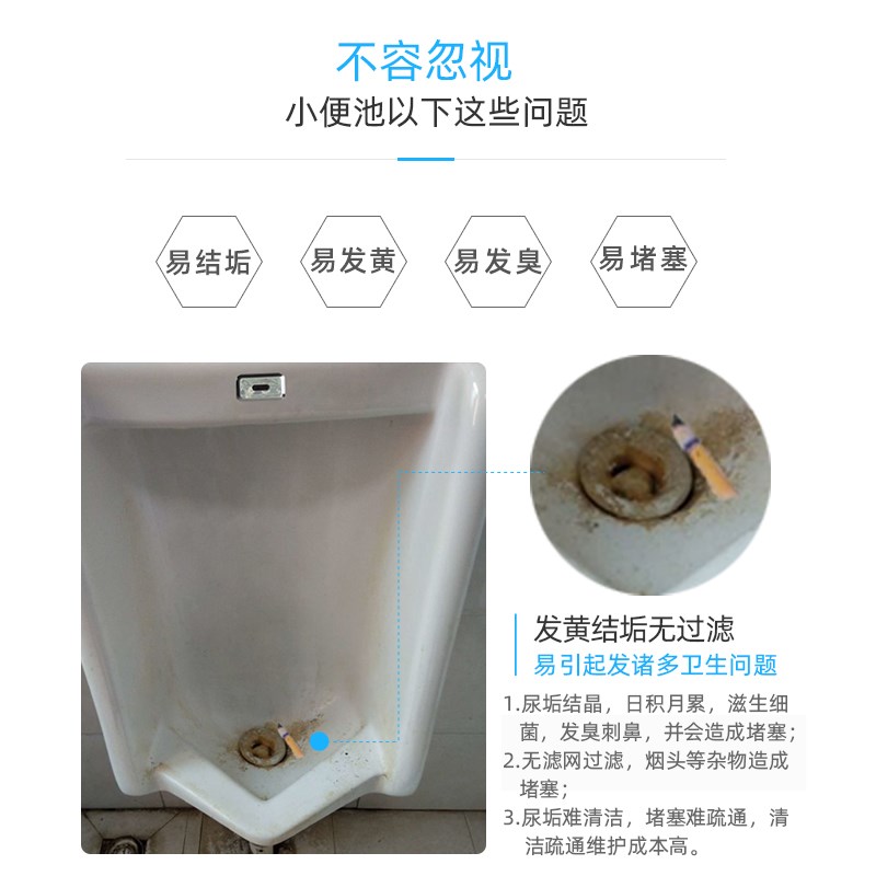 小便池除臭过滤网尿斗芳香球卫生间去异味香片厕所防溅型三角香块