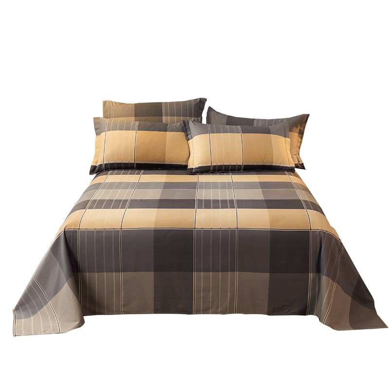 全棉磨毛学生宿舍加厚0.8/0.9米床单单人纯棉床罩1米被单单件定做