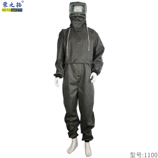 喷砂服打磨喷砂防护服装 修打砂衣喷漆连体服耐酸碱防水喷砂衣套装