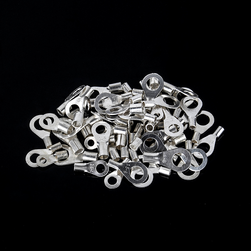 OT冷压端子接线鼻子铜线耳圆形裸端子0.5-16平方接线端子压线接头