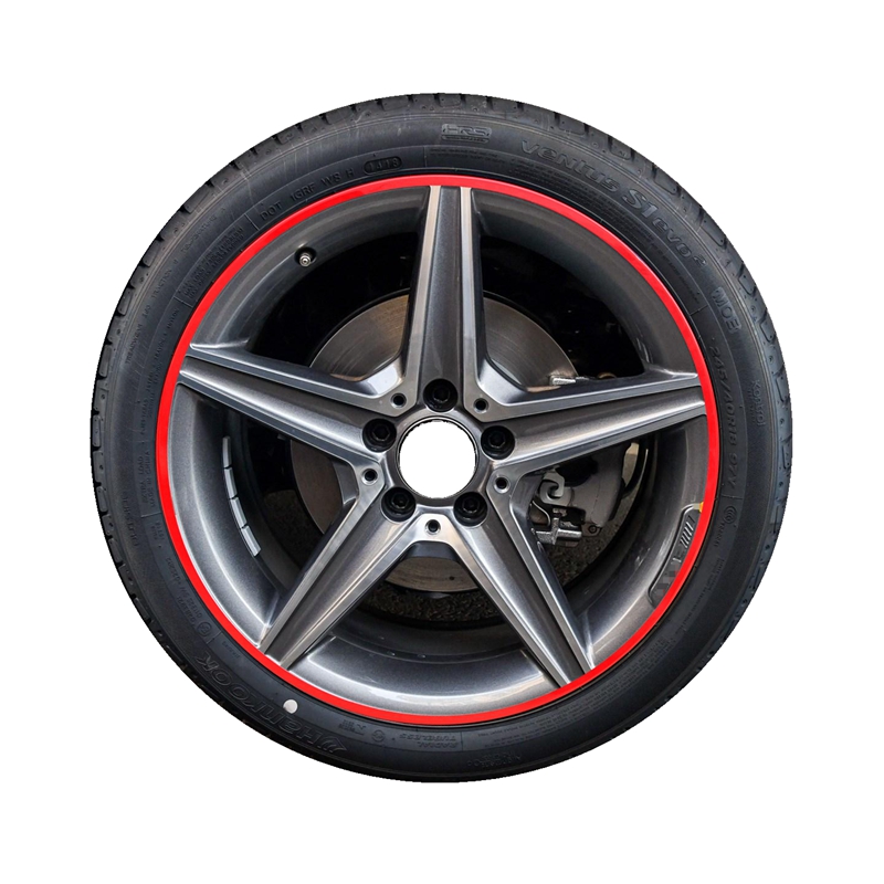 德系车用轮毂贴金属保护圈汽车轮毂装饰贴轮毂防撞保护圈四件装