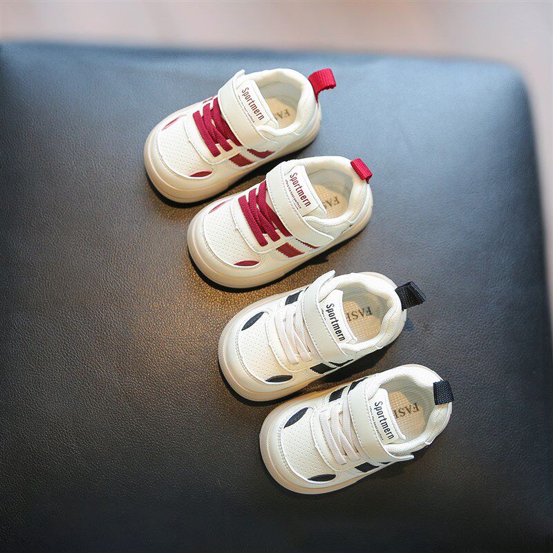 鞋子女宝宝0一2-3岁婴幼儿学步鞋男宝春秋款机能鞋软底小白鞋男童