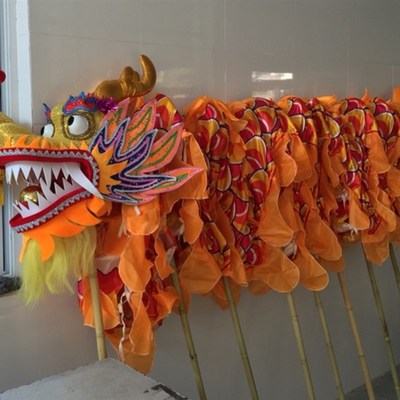 五号学生舞龙  儿童布龙舞龙 舞龙道具儿童龙  儿童龙用品7-14岁