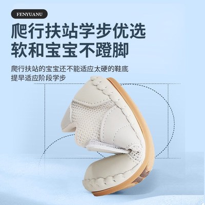 夏季网面透气婴幼儿学步鞋6-12个月一岁男女宝宝凉鞋软底婴儿鞋子