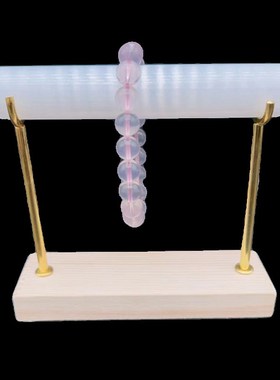 天然水晶摩洛哥透石膏棒石膏柱手链展示架手串手镯挂件摆件底座支