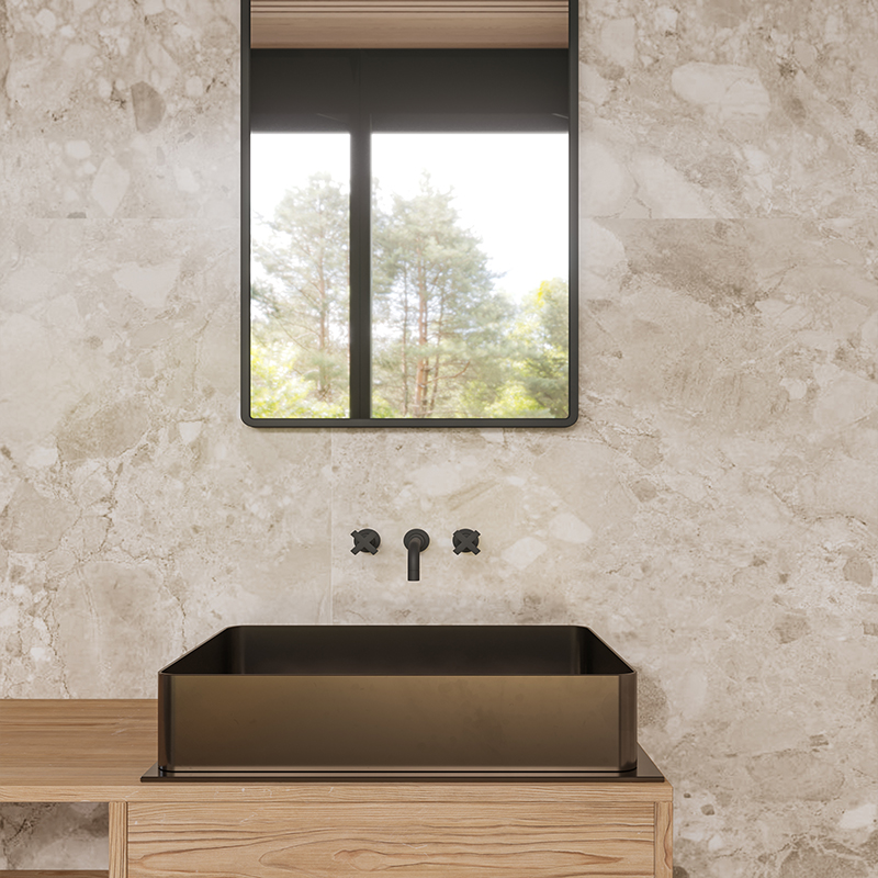 大颗粒柔光水磨石瓷砖 客厅饭厅化妆C室连锁店铺地砖壁砖750*1500