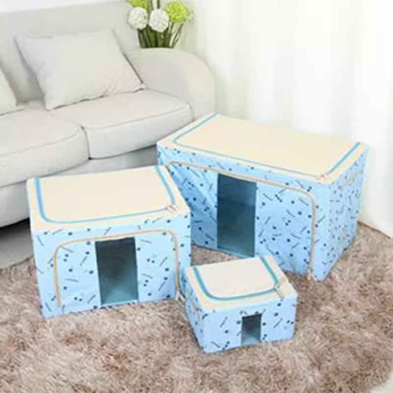 120l150升折叠牛津布收纳箱特大号超大容量布艺100衣物被子整理