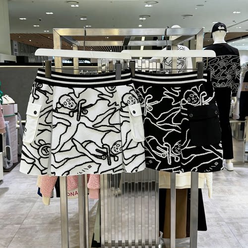 韩国高尔夫球服女士针织短裙